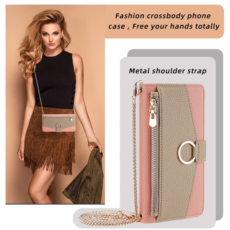 For Sony Xperia 5 V Crossbody Litchi Texture Leather Phone Case(Pink) - free shipping - PMC TechLife - Order now!