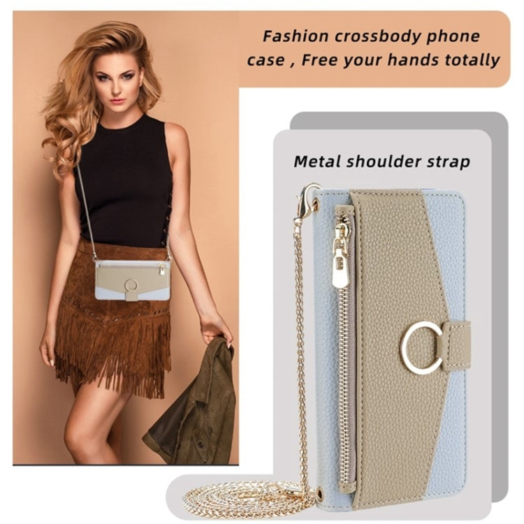 For Sony Xperia 10 V Crossbody Litchi Texture Leather Phone Case(Blue) - Sony Cases by PMC TechLife | Online Shopping South Africa | PMC TechLife | Buy Now Pay Later Mobicred
