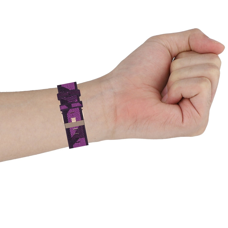 20mm Universal Stripe Weave Nylon Watch Band(Blue) - free shipping - PMc TechLife - Order now!