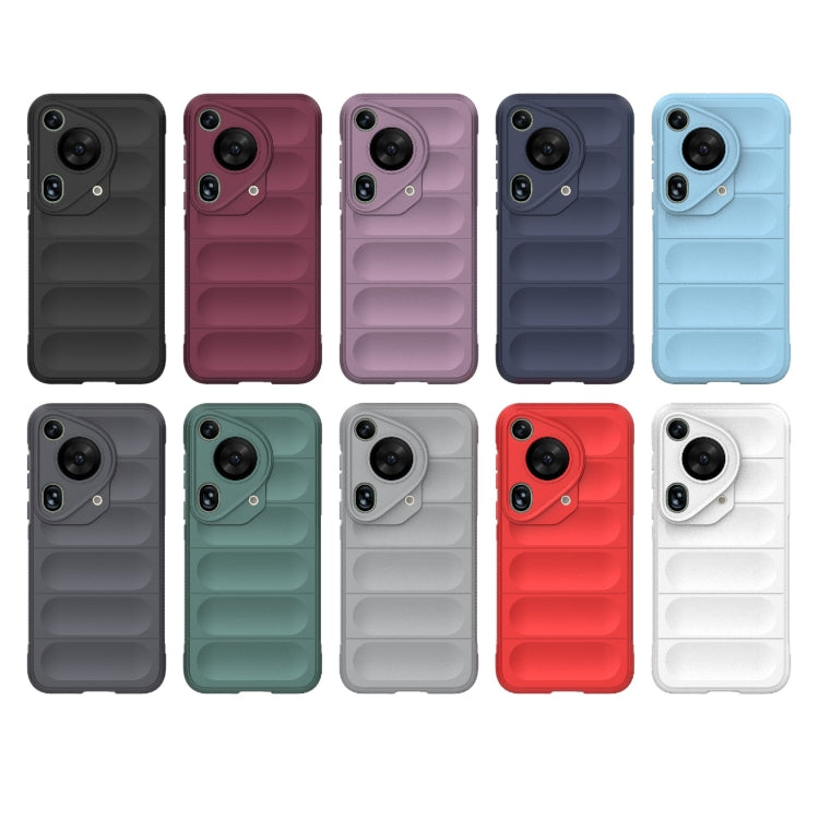 For Huawei Pura 70 Ultra Magic Shield TPU + Flannel Phone Case(Dark Green) - Huawei Cases by PMC TechLife | Online Shopping South Africa | PMC TechLife | Buy Now Pay Later Mobicred