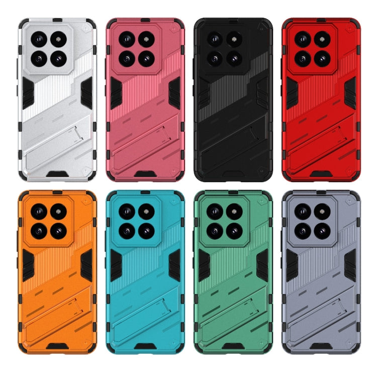 For Xiaomi 14 Pro 5G Punk Armor 2 in 1 PC + TPU Phone Case with Holder(Black) - 14 Pro Cases by PMC TechLife | Online Shopping South Africa | PMC TechLife | Buy Now Pay Later Mobicred