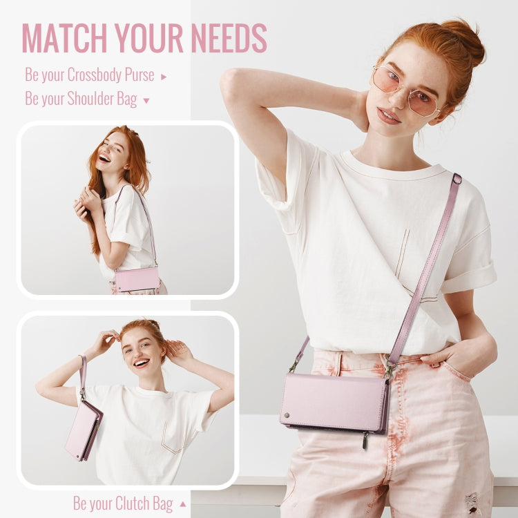 CaseMe ME10 Universal Wallet Phone Case with Lanyard(Pink) - free shipping - PMC Jewellery - Order now!