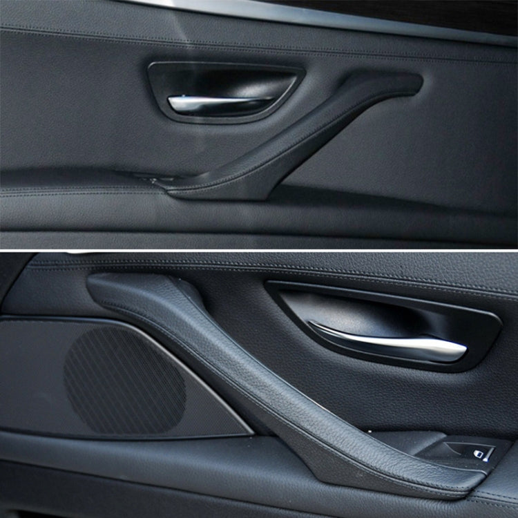 For BMW F10 / F18 5 Series 7pcs Car Inside Doors Handle Pull Trim Cover, Right Driving, 51417225874(Black) - Door Handles by PMC TechLife | Online Shopping South Africa | PMC TechLife