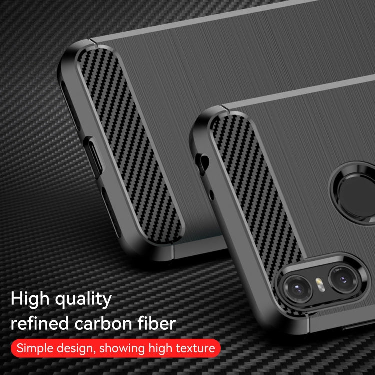 For Motorola Moto One Carbon Fiber Brushed Texture TPU Phone Case(Black) - free shipping - PMC TechLife - Order now!