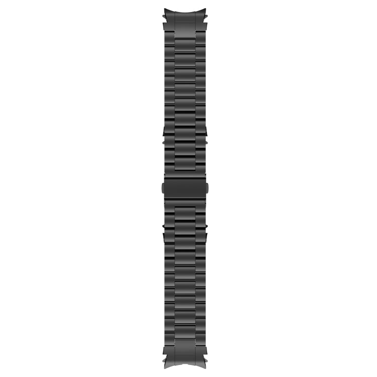 For Samsung Galaxy Watch6/6 Classic/5/5 Pro Button Style Three-bead Metal Watch Band(Black) - Watch Bands by PMC TechLife | Online Shopping South Africa | PMC TechLife