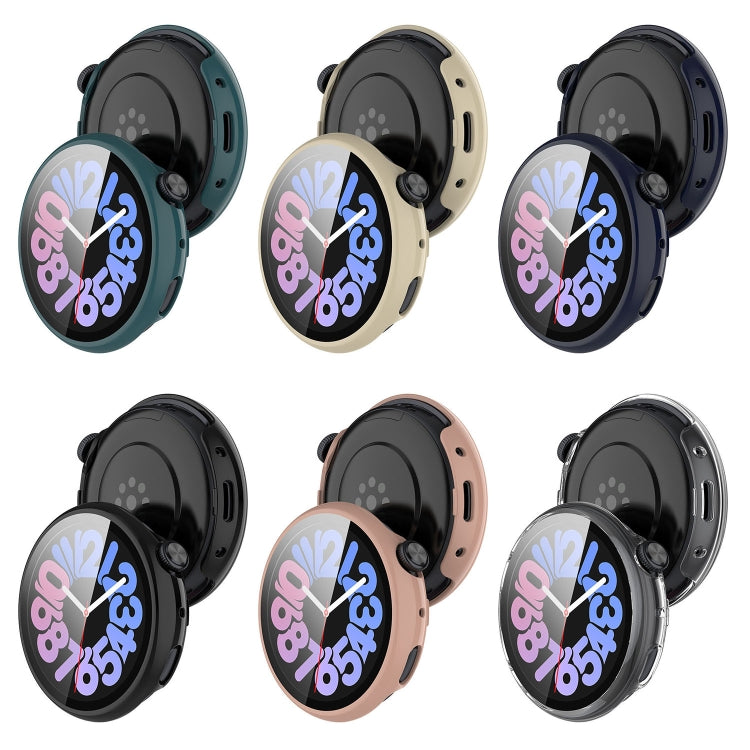 For vivo Watch 3 PC + Tempered Glass Film Integrated Watch Case(Transparent White) - Watch Case by PMC TechLife | Online Shopping South Africa | PMC TechLife | Buy Now Pay Later Mobicred