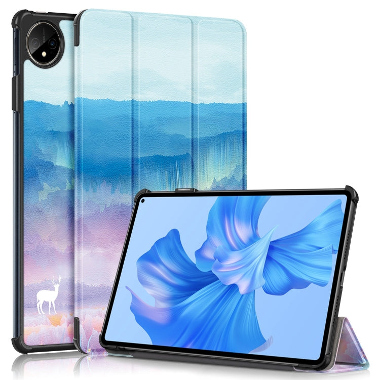 For Huawei MatePad Pro 11 2024 2022 Coloured Drawing 3-Fold