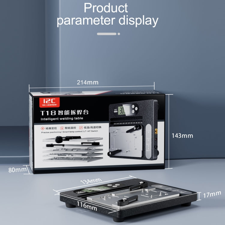 i2C T18 LCD Display PCB Motherboard Layered Desoldering Station With Universal Module, US Plug - free shipping - PMC TechLife - Order now!