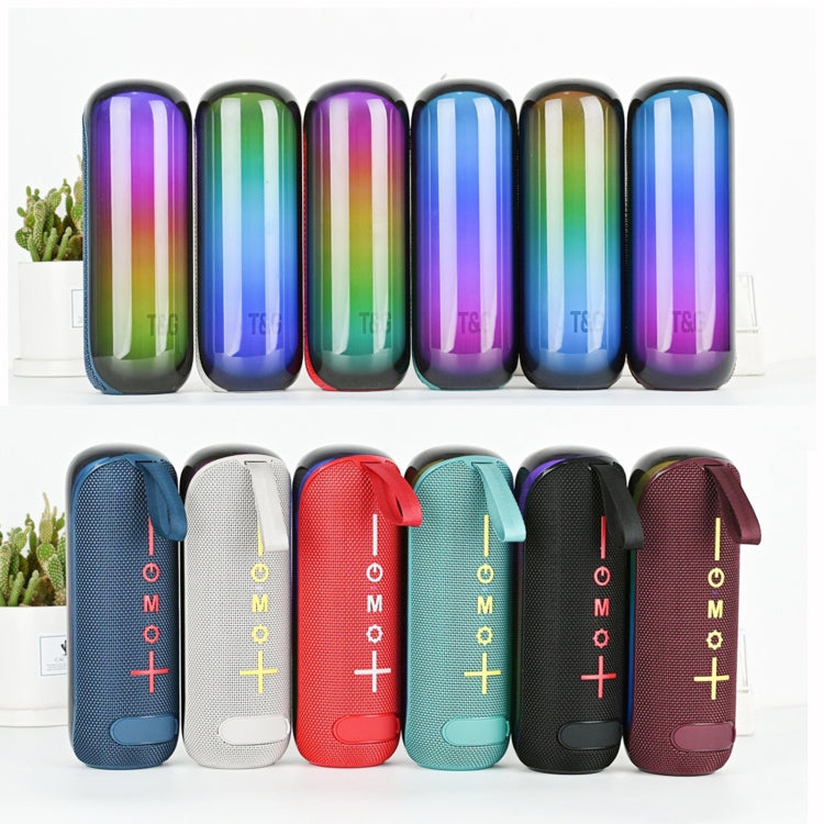 T&G TG-384 Mini Portable Bluetooth Speaker Support TF / U-disk / RGB Light(Black) - free shipping - PMC Jewellery - Order now!