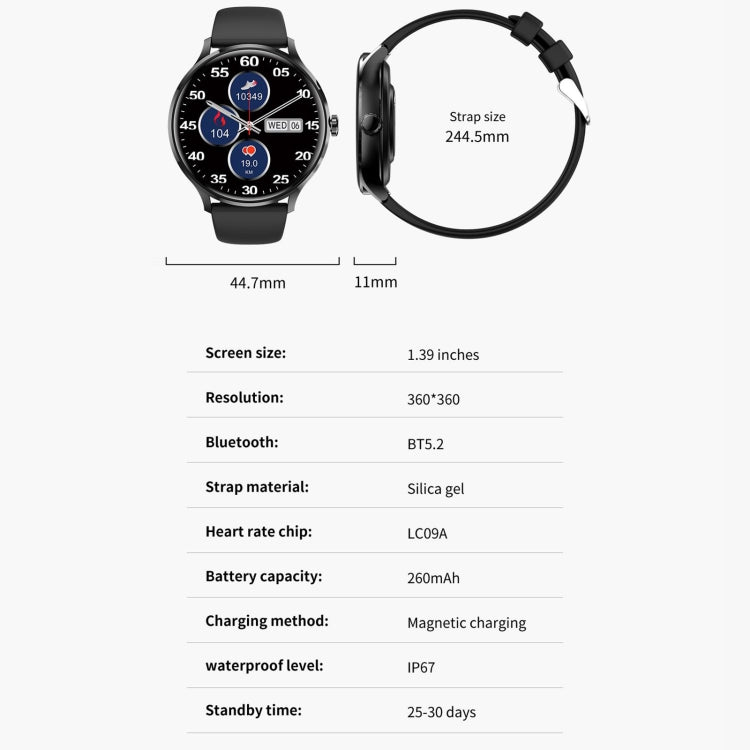 QS80 1.39 inch BT5.2 Smart Sport Watch, Support Bluetooth Call / Sleep / Blood Oxygen / Temperature / Heart Rate / Blood Pressure Health Monitor(Orange) - Smart Watches by PMC TechLife | Online Shopping South Africa | PMC TechLife