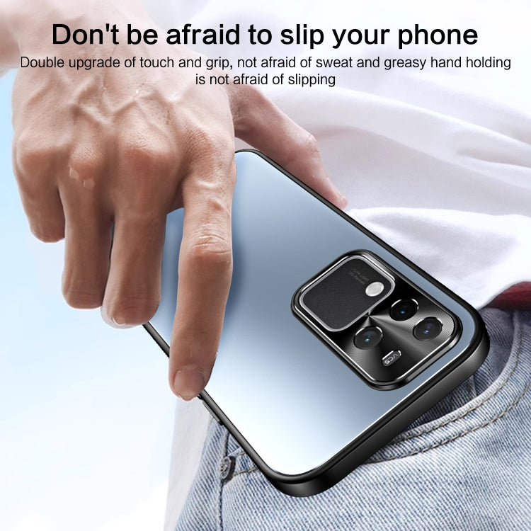 For vivo S18 Pro R-JUST RJ-61 Electroplating Frosted TPU + PC Phone Case(Silver) - vivo Cases by R-JUST | Online Shopping South Africa | PMC TechLife | Buy Now Pay Later Mobicred