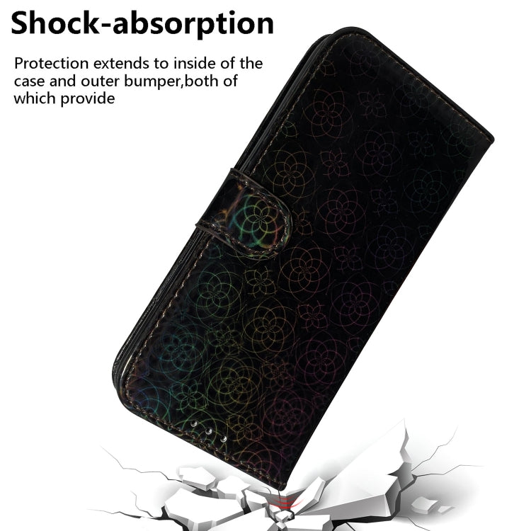 For Google Pixel 9 Colorful Magnetic Buckle Leather Phone Case(Black) - Google Cases by PMC TechLife | Online Shopping South Africa | PMC TechLife | Buy Now Pay Later Mobicred
