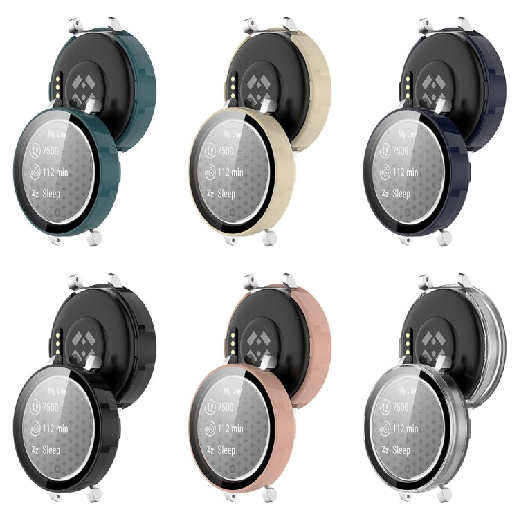 For Garmin Lily 2 PC + Tempered Film Integrated Watch Protective Case(Transparent) - Watch Cases by PMC TechLife | Online Shopping South Africa | PMC TechLife