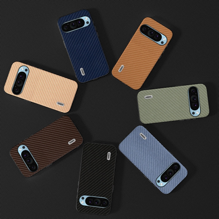 For Google Pixel 9 ABEEL Carbon Fiber Texture Protective Phone Case(Green) - Google Cases by PMC TechLife | Online Shopping South Africa | PMC TechLife | Buy Now Pay Later Mobicred
