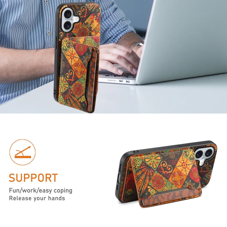 For iPhone 16 Card Slot Holder Phone Case(Autumn Yellow) - free shipping - PMC TechLife - Order now!