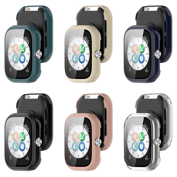 For Honor Choice Haylou Watch PC + Tempered Film Integrated Protective Watch Case(Black) - Watch Cases by PMC TechLife | Online Shopping South Africa | PMC TechLife