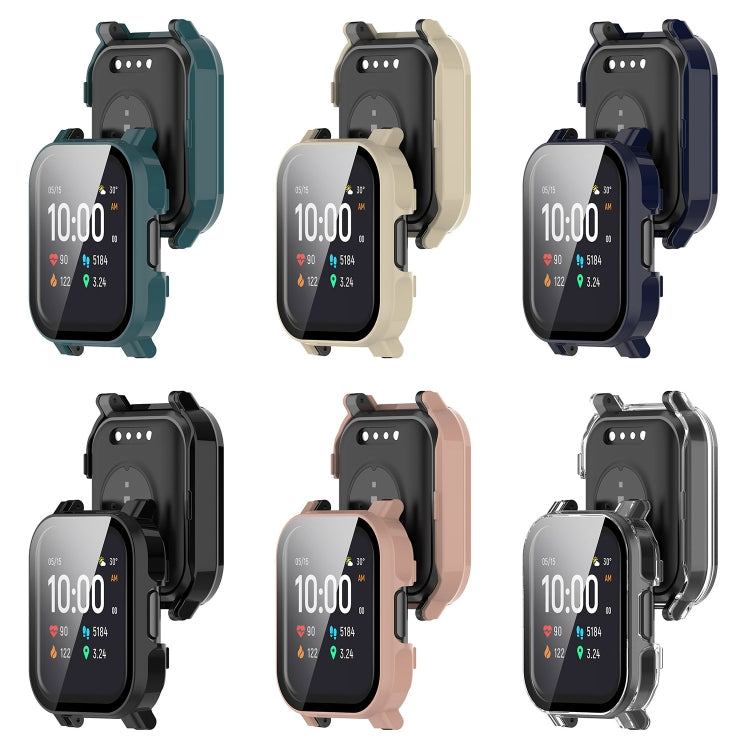 For Xiaomi Haylou Watch 2 LS02 PC + Tempered Film Integrated Watch Protective Case(Ink Blue) - free shipping - PMC TechLife - Order now!