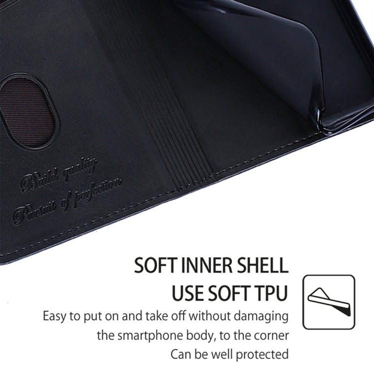 For Motorola Moto G Play 4G 2024 Cow Texture Magnetic Leather Phone Case(Black) - Motorola Cases by PMC Jewellery | Online Shopping South Africa | PMC Jewellery | Buy Now Pay Later Mobicred