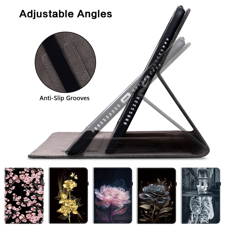 For iPad Pro 11 2024 Crystal Texture Painted Leather Smart Tablet Case(Cat Reflection Tiger) - iPad Pro 11 2024 Cases by PMC TechLife | Online Shopping South Africa | PMC TechLife | Buy Now Pay Later Mobicred