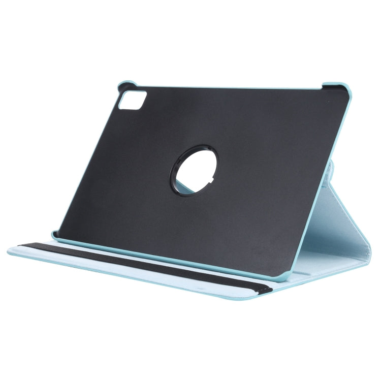 For iPad Pro 13 2024 360 Degree Rotation Litchi Texture Leather Tablet Case with Holder(Sky Blue) - iPad Pro 13 2024 Cases by PMC TechLife | Online Shopping South Africa | PMC TechLife | Buy Now Pay Later Mobicred