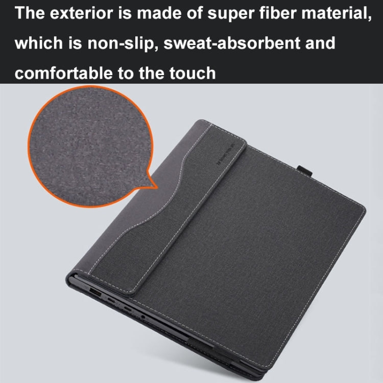 For HP Envy X360 14 inch 14t-es / 14-es Leather Laptop Shockproof Protective Case(Dark Blue) - Screen & Keyboard Cover by PMC Jewellery | Online Shopping South Africa | PMC Jewellery | Buy Now Pay Later Mobicred
