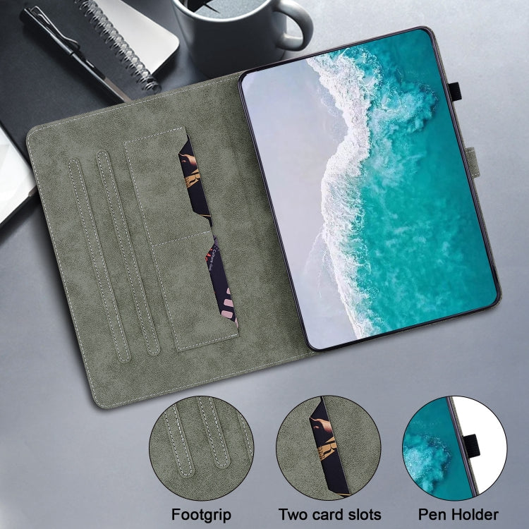 For iPad Pro 11 2024 Embossed Tiger Pattern Leather Tablet Case(Black) - iPad Pro 11 2024 Cases by PMC TechLife | Online Shopping South Africa | PMC TechLife | Buy Now Pay Later Mobicred