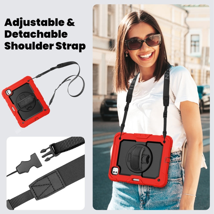For iPad Pro 11 2024 Silicone Hybrid PC Tablet Protective Case(Red+Black) - iPad Pro 11 2024 Cases by PMC TechLife | Online Shopping South Africa | PMC TechLife | Buy Now Pay Later Mobicred