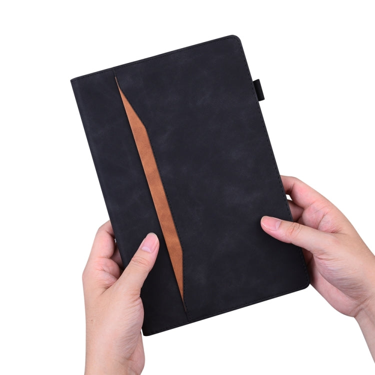 For iPad Pro 11 2024 Splicing Shockproof Leather Tablet Case(Black) - iPad Pro 11 2024 Cases by PMC TechLife | Online Shopping South Africa | PMC TechLife | Buy Now Pay Later Mobicred