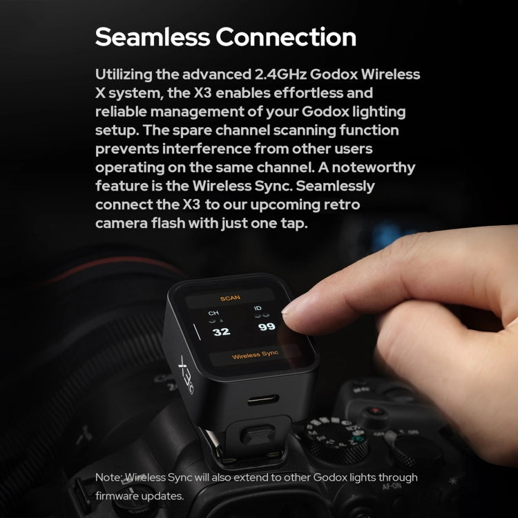 Godox X3 TTL Wireless Flash Trigger Touch Screen Flash Transmitter For Sony(Black) - free shipping - PMC TechLife - Order now!