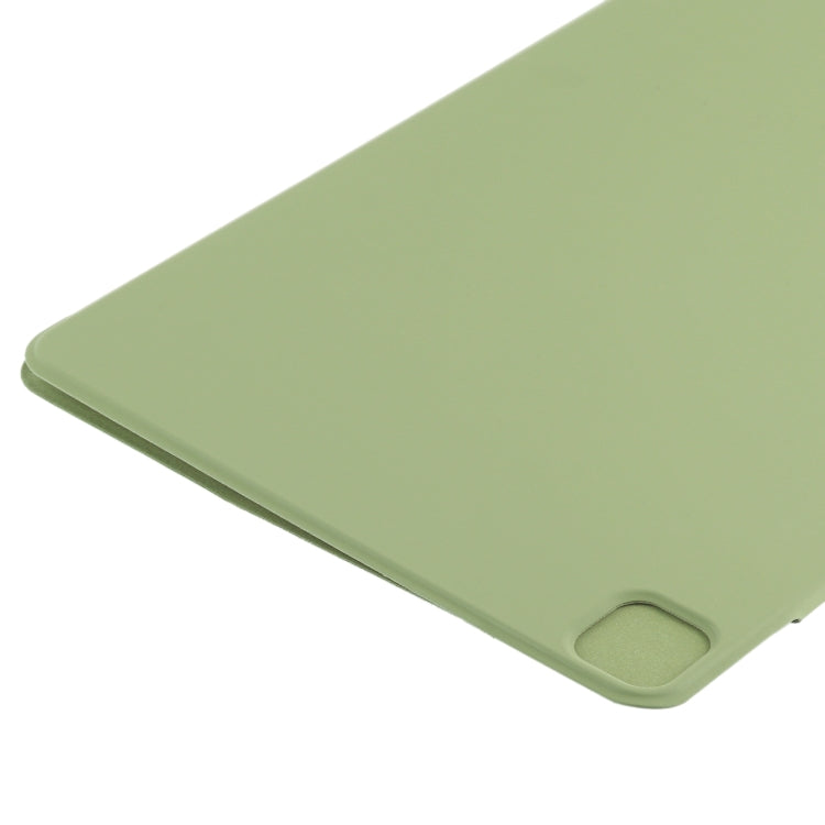 For iPad Pro 13 2024 Double-sided Clip Fixed Buckle Magnetic PU Leather Smart Tablet Case(Grass Green) - iPad Pro 13 2024 Cases by PMC TechLife | Online Shopping South Africa | PMC TechLife | Buy Now Pay Later Mobicred