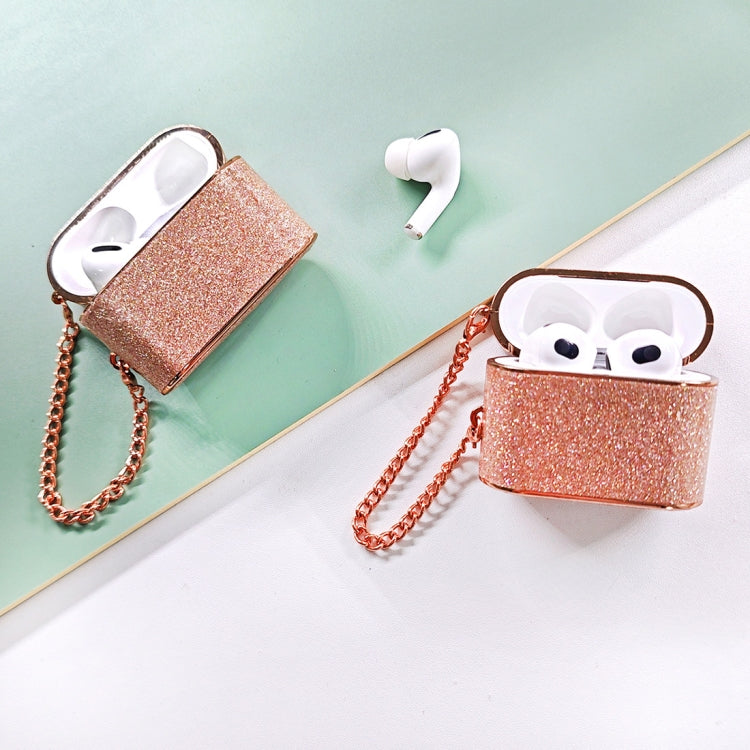 For AirPods Pro Cylindrical Glitter Leather Texture Bluetooth Earphone Protective Case(Gold) - free shipping - PMC Jewellery - Order now!