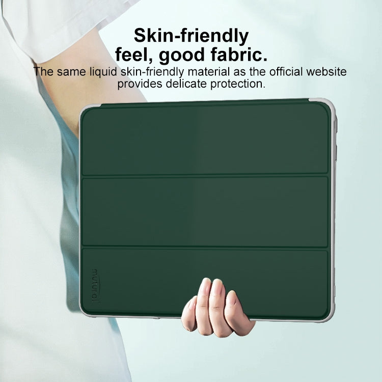 For iPad Pro 13 2024 Mutural PC Hybrid TPU Leather Smart Tablet Case(Dark Blue) - free shipping - PMC TechLife - Order now!