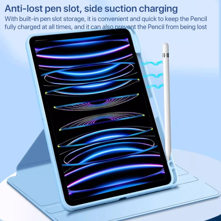For iPad Pro 11 2024 Magnetic Split Leather Smart Tablet Case with Pen Slot(Black) - iPad Pro 11 2024 Cases by PMC TechLife | Online Shopping South Africa | PMC TechLife | Buy Now Pay Later Mobicred
