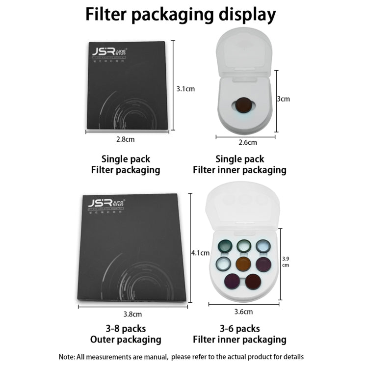 For Insta360 GO 3S JUNESTAR Camera Lens Filter, Filter:3 in 1 CPL ND8-16 - Len Accessories by JSR | Online Shopping South Africa | PMC TechLife | Buy Now Pay Later Mobicred