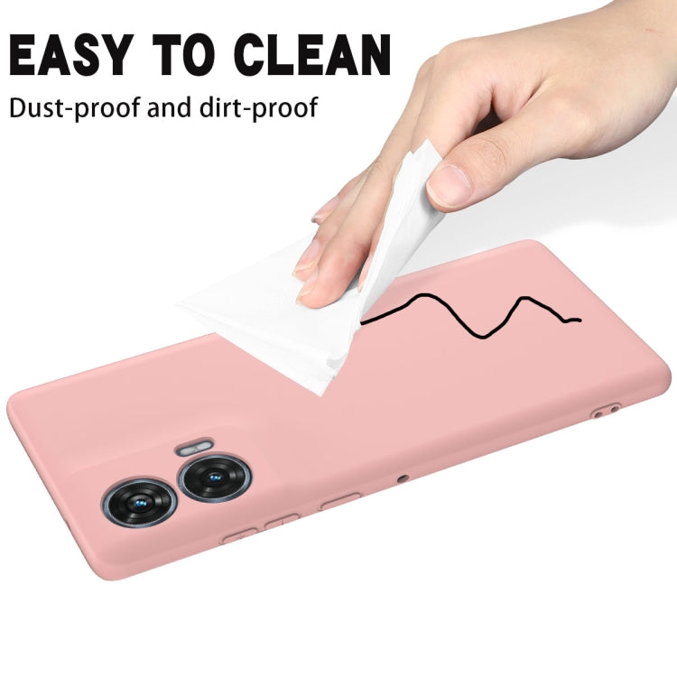 For Motorola Edge 50 Fusion Solid Color Liquid Silicone Dropproof Full Coverage Phone Case(Pink) - free shipping - PMC TechLife - Order now!