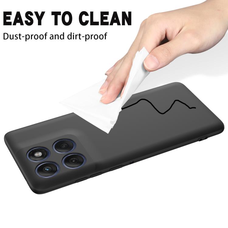 For Motorola Edge 60 Fusion / Edge 60 Solid Color Liquid Silicone Dropproof Full Coverage Phone Case(Black) - free shipping - PMC TechLife - Order now!