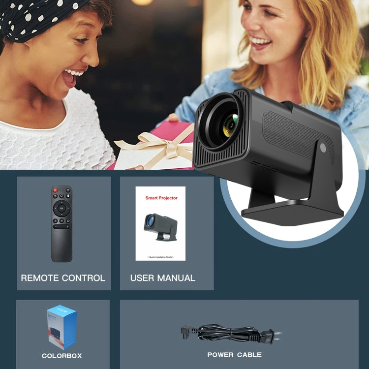 Y6S 4K Android 12.0 Portable Home HD Mini WiFi Projector(UK Plug) - Mini Projector by PMC TechLife | Online Shopping South Africa | PMC TechLife | Buy Now Pay Later Mobicred