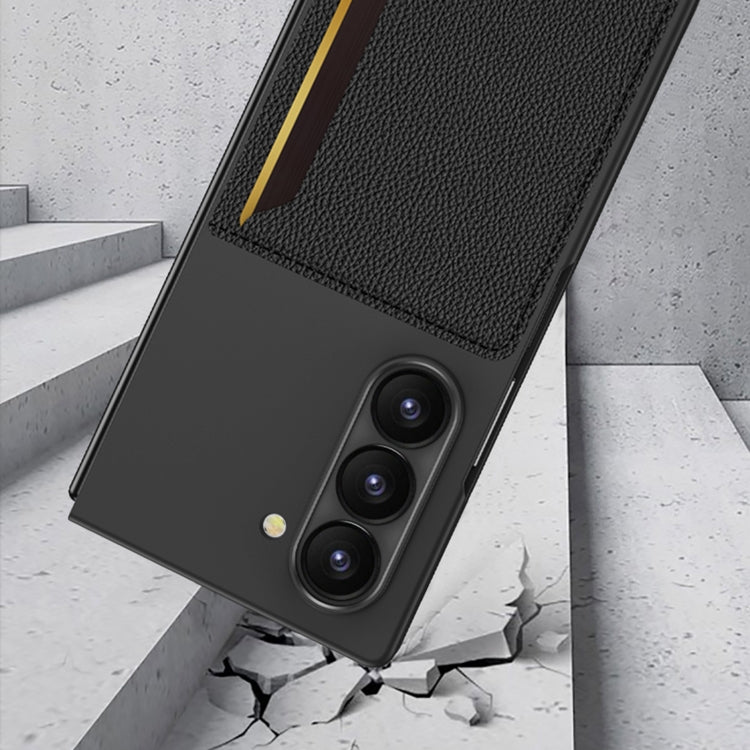 For Samsung Galaxy Z Fold6 GKK Integrated Ultra-thin Card Slots Phone Case(Titanium Gray) - free shipping - PMC Jewellery - Order now!