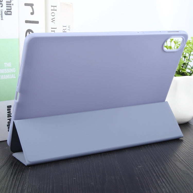For Huawei MatePad 11.5 S GEBEI 3-folding Holder Shockproof Flip Leather Tablet Case(Purple) - free shipping - PMc TechLife - Order now!