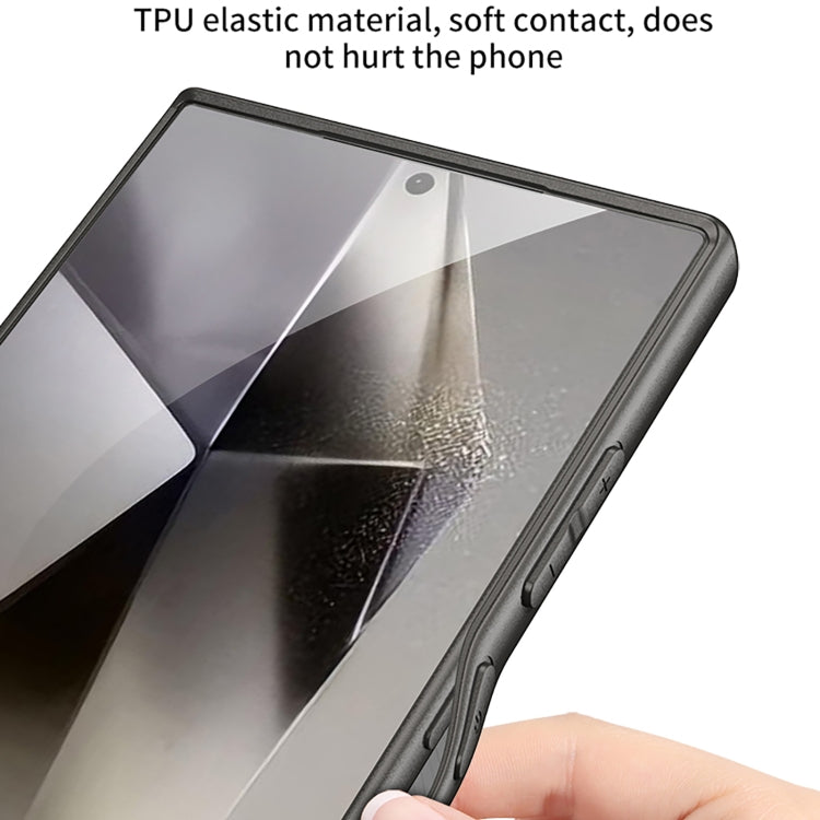 For Samsung Galaxy S23 Ultra 5G GKK Metal Paint Skin Feel Leather Full Coverage Phone Case(Black) - free shipping - PMC Jewellery - Order now!