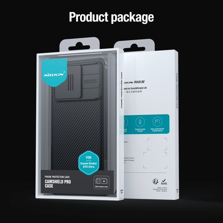 For Redmi K70 Ultra NILLKIN CamShield Pro PC Phone Case(Black) - free shipping - PMC Jewellery - Order now!