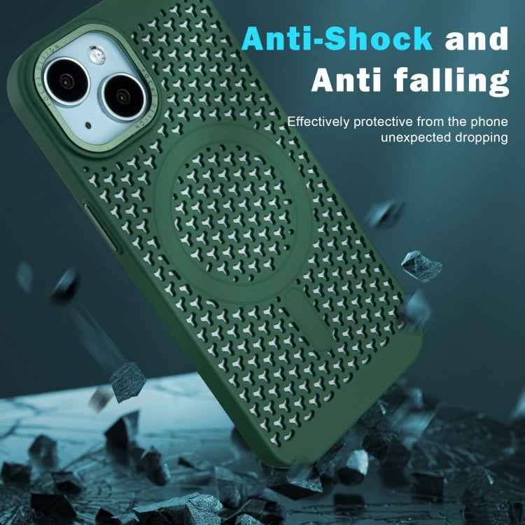For iPhone 16 Plus Ice Feeling Cooling MagSafe Magnetic Phone Case(Black) - free shipping - PMC TechLife - Order now!