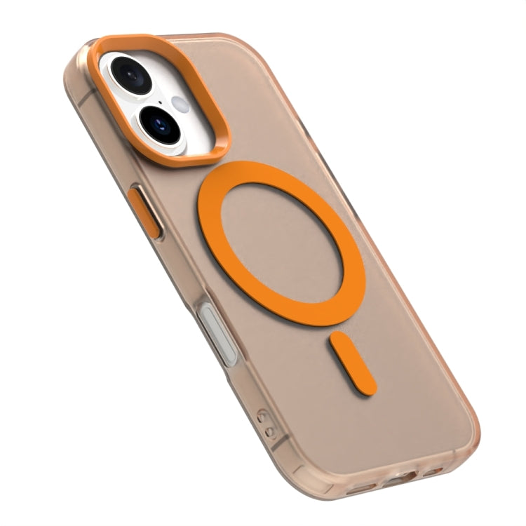 For iPhone 16 Plus Candy Magsafe PC Hybrid TPU Phone Case(Orange) - free shipping - PMC Jewellery - Order now!