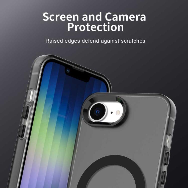 For iPhone 16e Candy Magsafe PC Hybrid TPU Phone Case(Black) - free shipping - PMC TechLife - Order now!