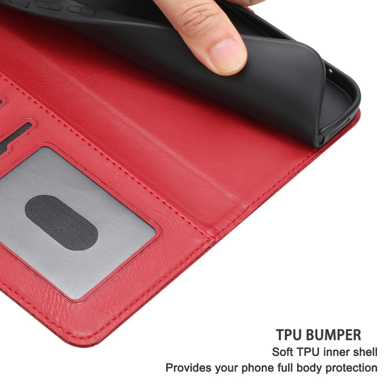 For iPhone 16e Floral Embossed Pattern Leather Phone Case(Red) - iPhone 16e Cases by PMC TechLife | Online Shopping South Africa | PMC TechLife | Buy Now Pay Later Mobicred