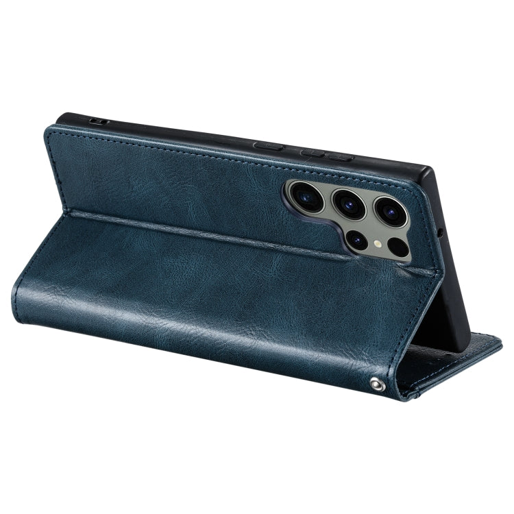For Samsung Galaxy S25 Ultra 5G Simple 6-Card Wallet Leather Phone Case(Navy Blue) - free shipping - PMC TechLife - Order now!