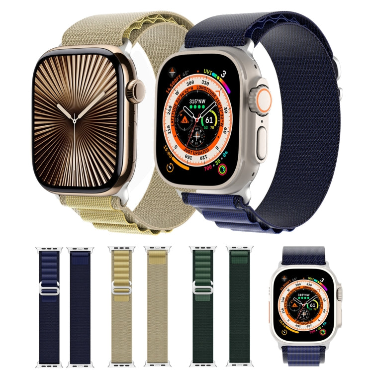 For Apple Watch 42mm / 41mm / 40mm / 38mm DUX DUCIS GS Series Nylon Loop Watch Band(Dark Green) - Watch Bands by DUX DUCIS | Online Shopping South Africa | PMC TechLife | Buy Now Pay Later Mobicred