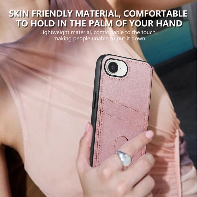 For iPhone 16e AZNS K1 Series Card Slot Business Phone Case(Pink) - free shipping - PMc TechLife - Order now!