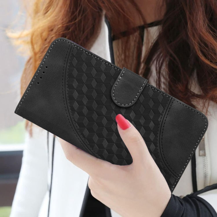 For Samsung Galaxy S25 5G YX0060 Elephant Head Embossed Phone Leather Case with Lanyard(Black) - Galaxy S25 5G Cases by PMC Jewellery | Online Shopping South Africa | PMC Jewellery | Buy Now Pay Later Mobicred