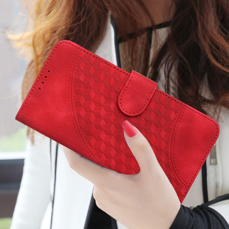 For Samsung Galaxy S25 Ultra 5G YX0060 Elephant Head Embossed Phone Leather Case with Lanyard(Red) - Galaxy S25 Ultra 5G Cases by PMC Jewellery | Online Shopping South Africa | PMC Jewellery | Buy Now Pay Later Mobicred